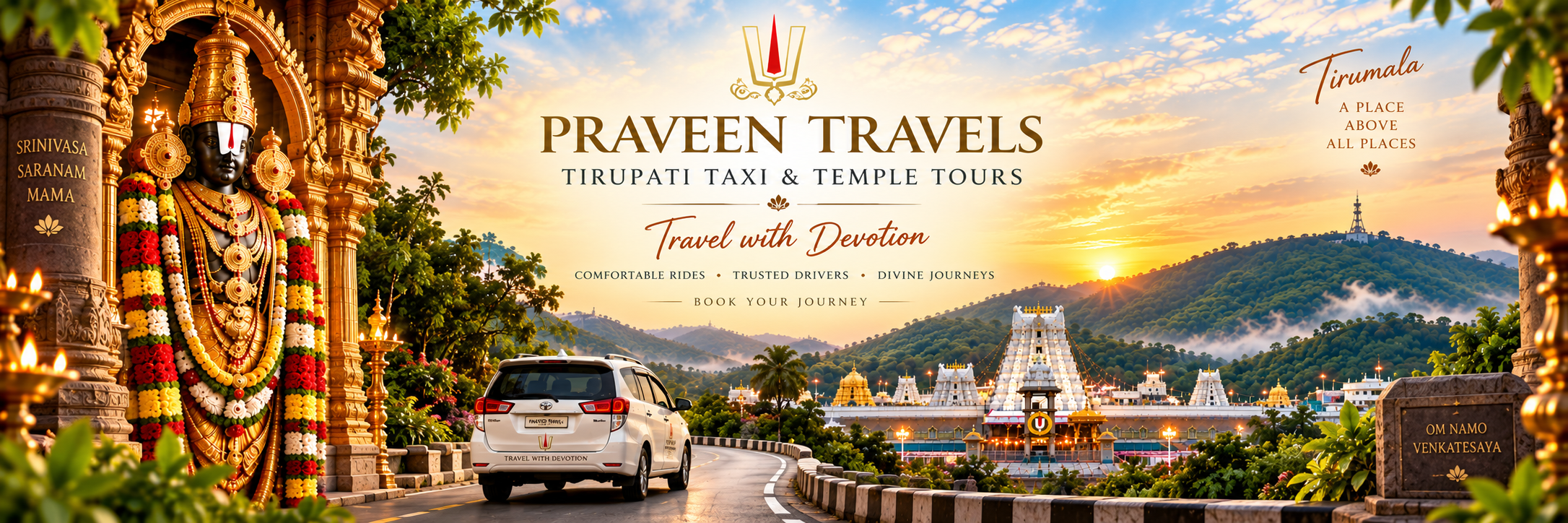 Praveen Travels Cab Services Banner