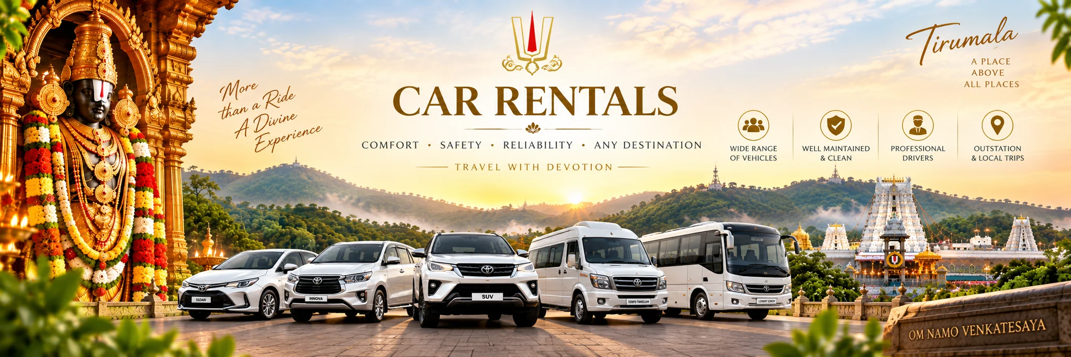 Praveen Travels Car Rentals Banner